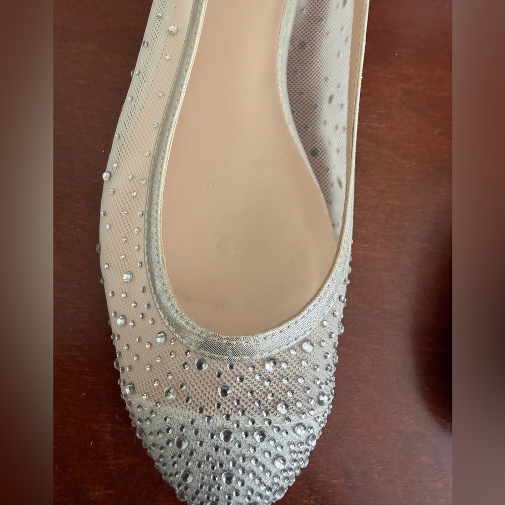 Le Chateau Glittering Mesh Flats - Picture 5 of 5